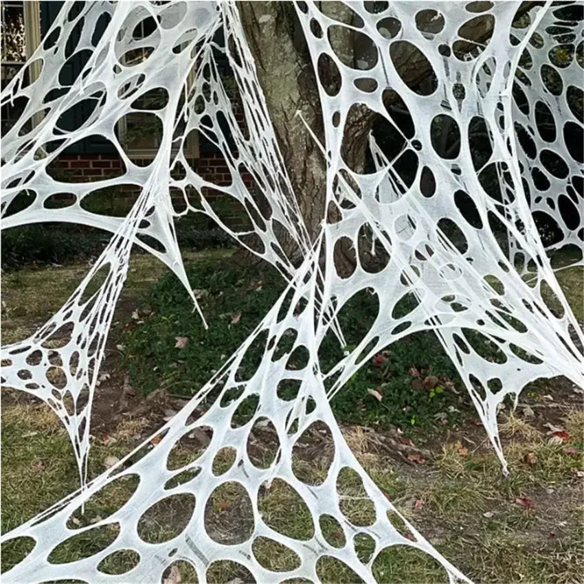 Giant Stretchy Spider Web – Halloween Outdoor Decor