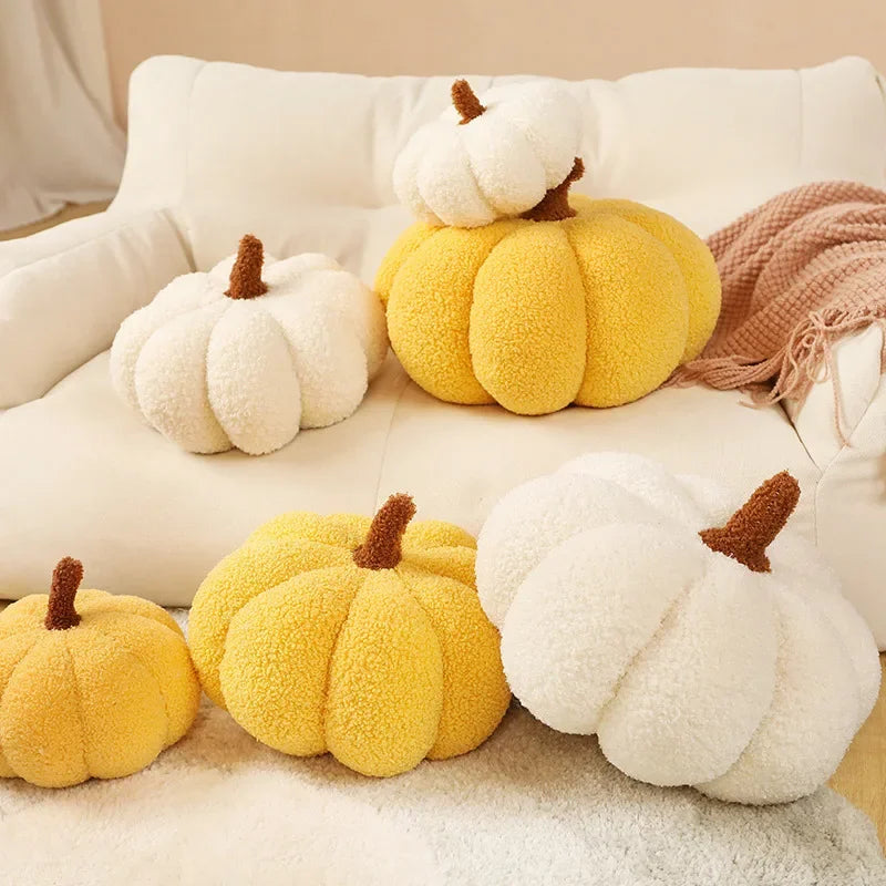 Kawaii Nordic Halloween Pumpkin Plush – Soft Stuffed Doll & Decorative Pillow