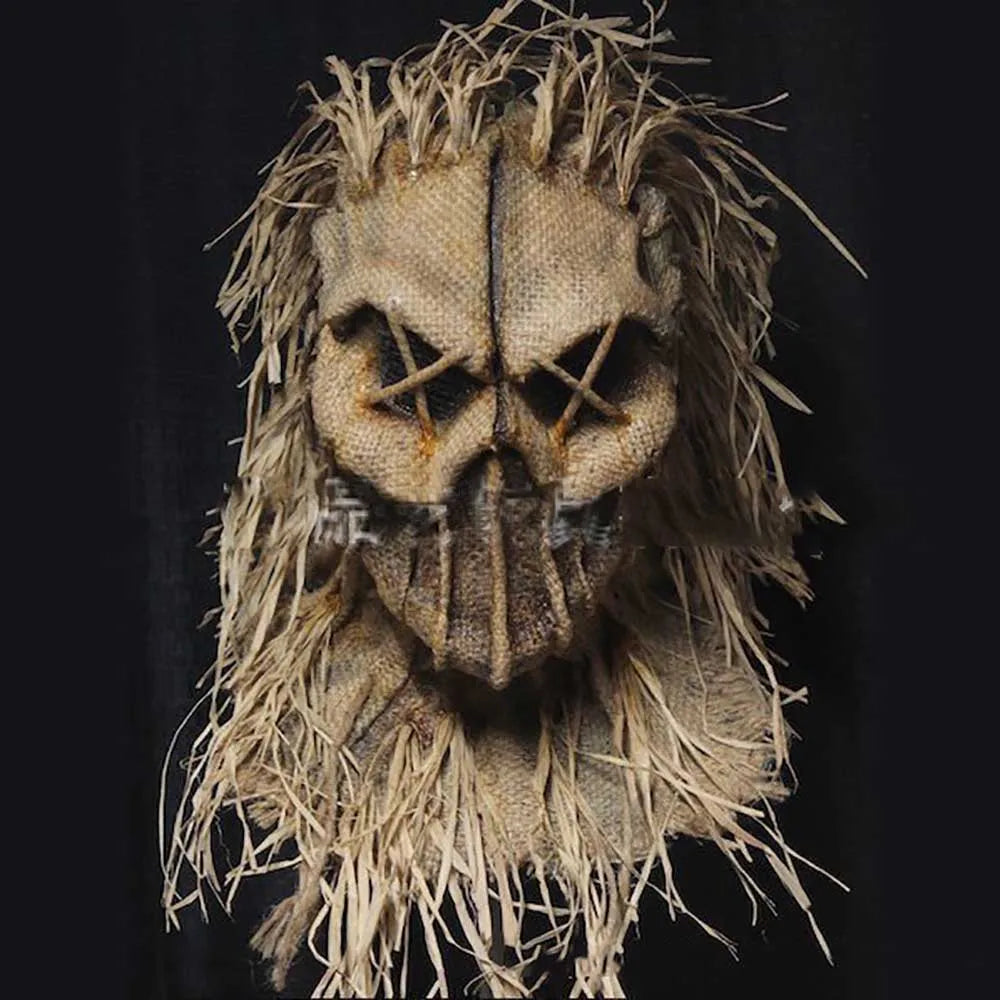 Halloween Scarecrow Mask – Creepy Burlap Cosplay Headgear