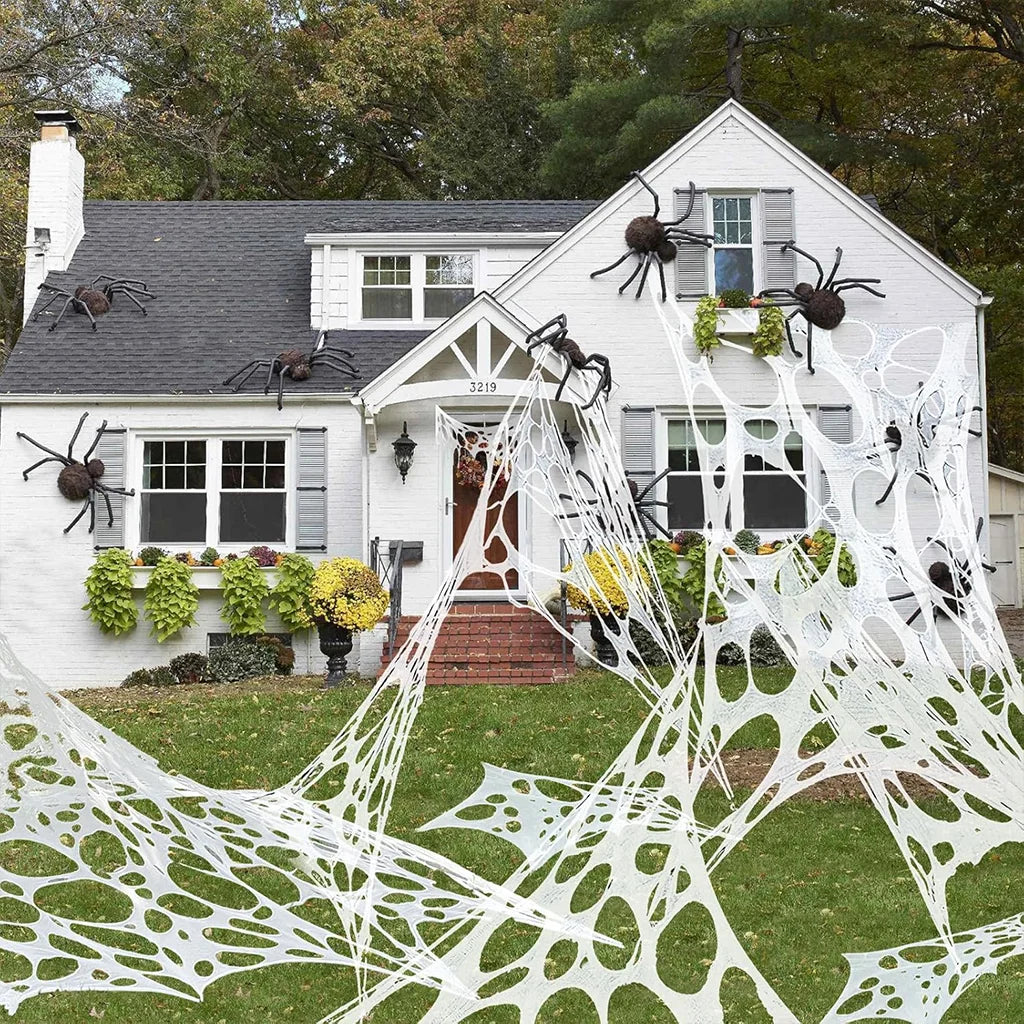 Giant Stretchy Spider Web – Halloween Outdoor Decor