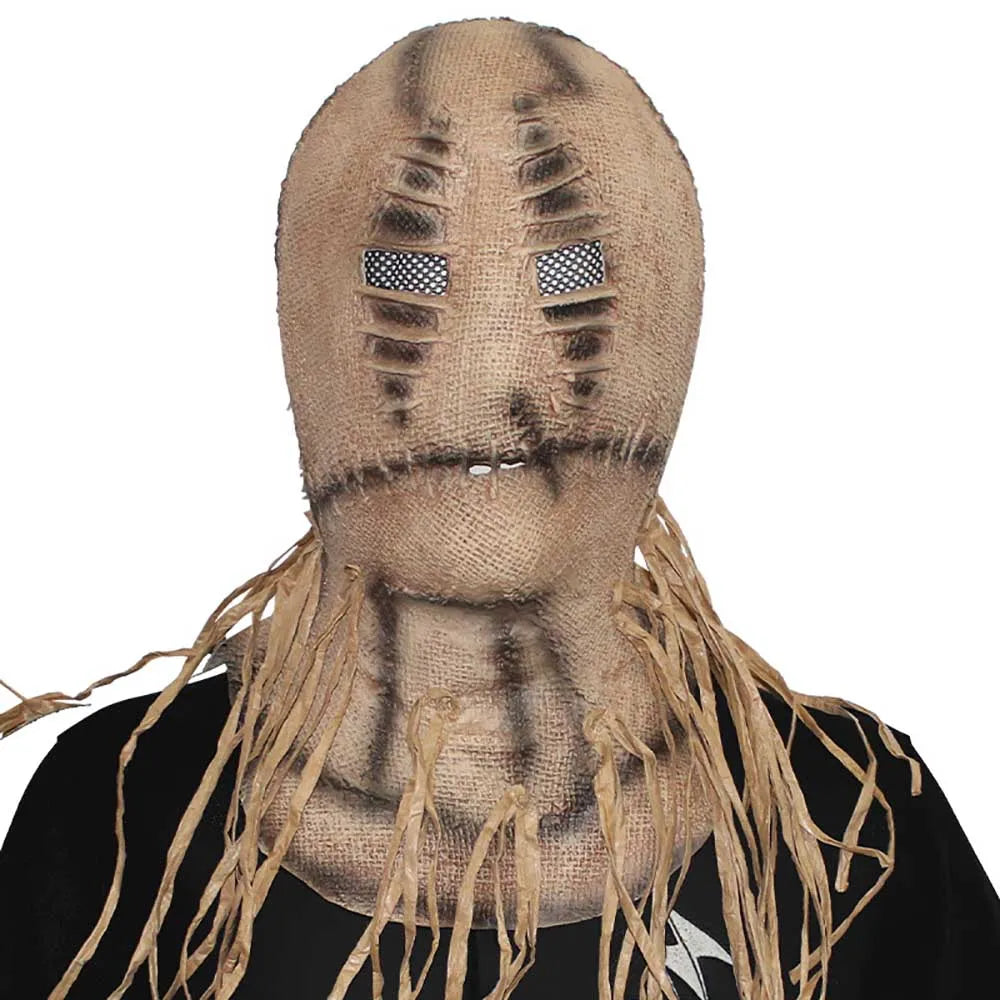 Halloween Scarecrow Mask – Creepy Burlap Cosplay Headgear