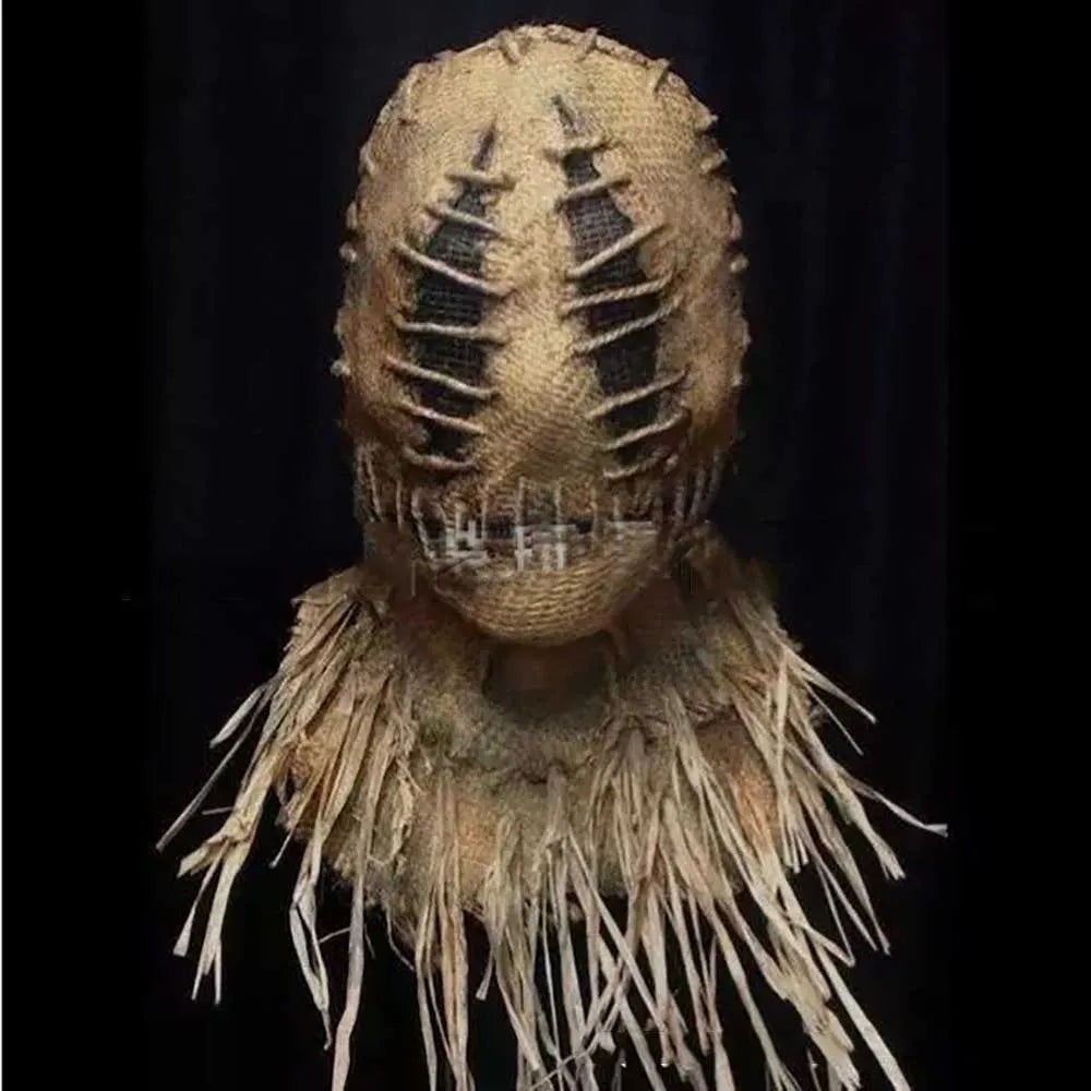 Halloween Scarecrow Mask – Creepy Burlap Cosplay Headgear