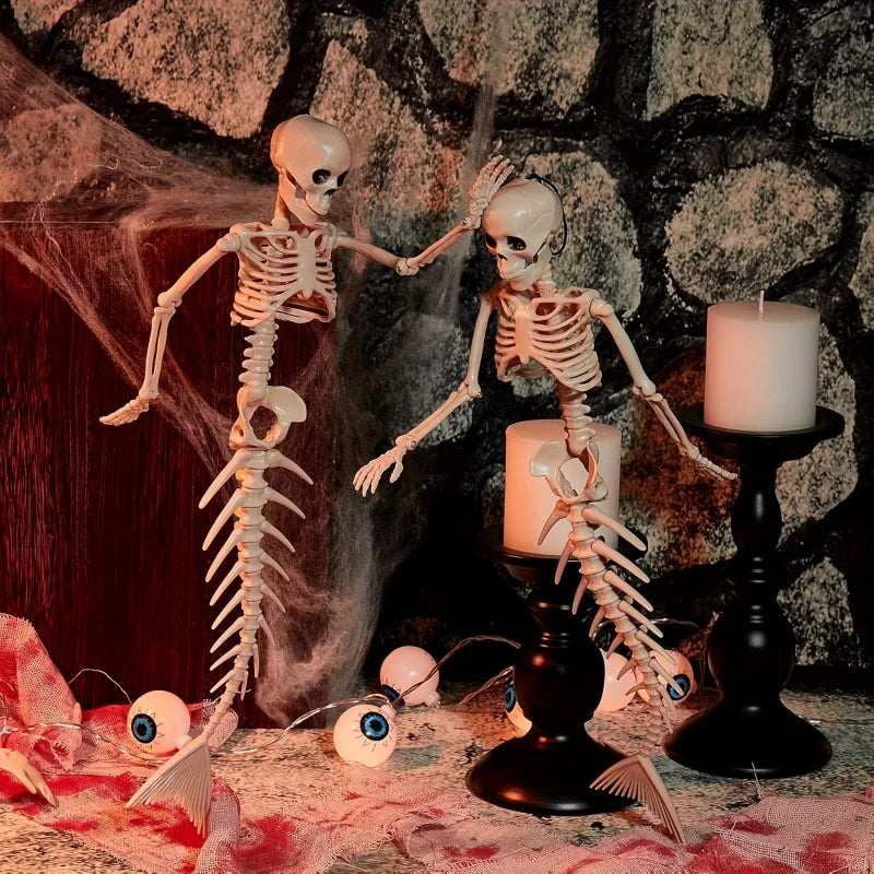 Halloween Mermaid Skeleton – Spooky Skull Party Decor
