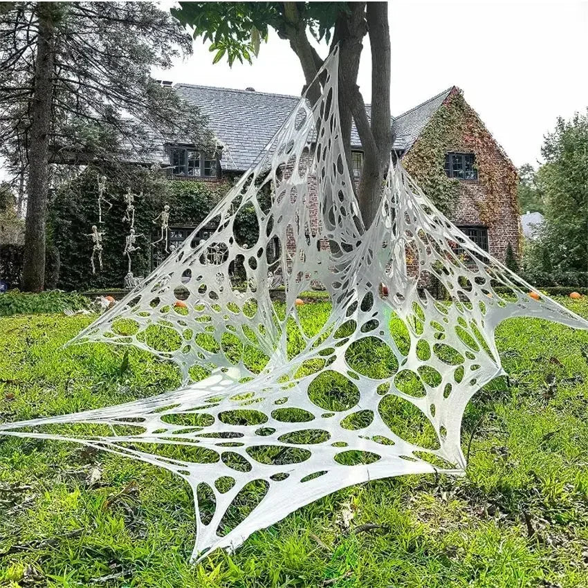 Giant Stretchy Spider Web – Halloween Outdoor Decor