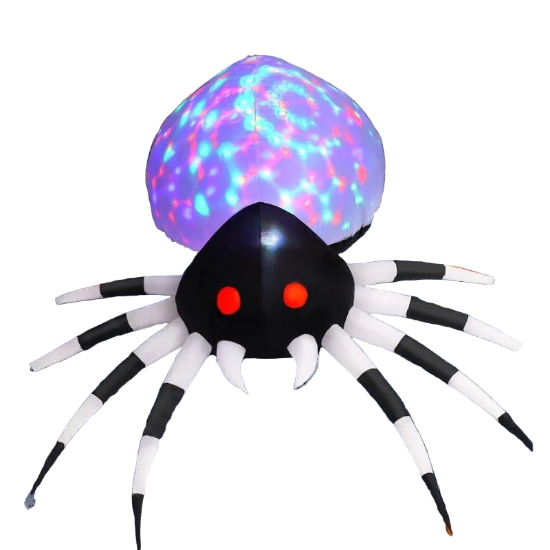Giant Spider Halloween Inflatable – LED Outdoor Decor