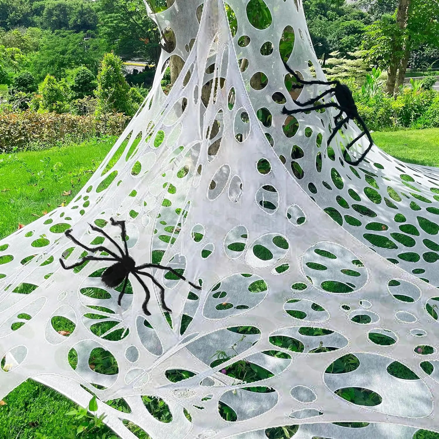 Giant Stretchy Spider Web – Halloween Outdoor Decor