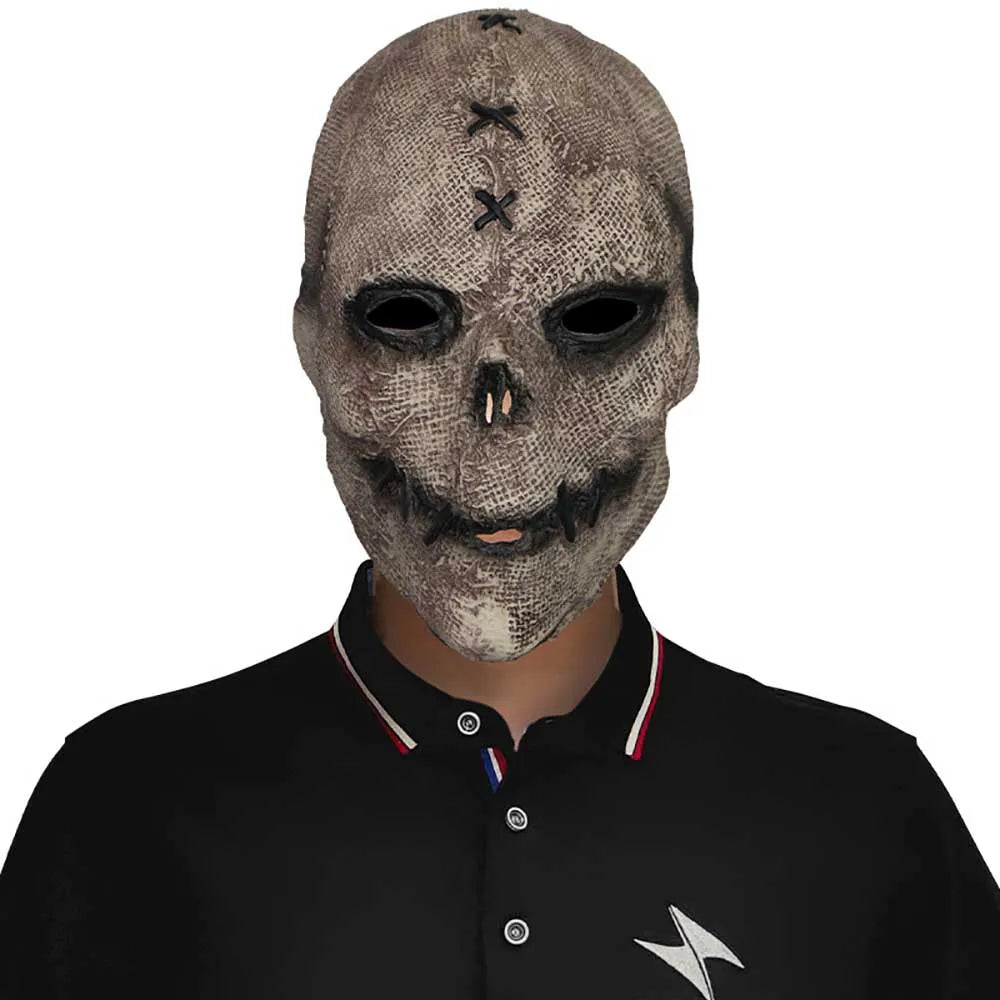 Halloween Scarecrow Mask – Creepy Burlap Cosplay Headgear