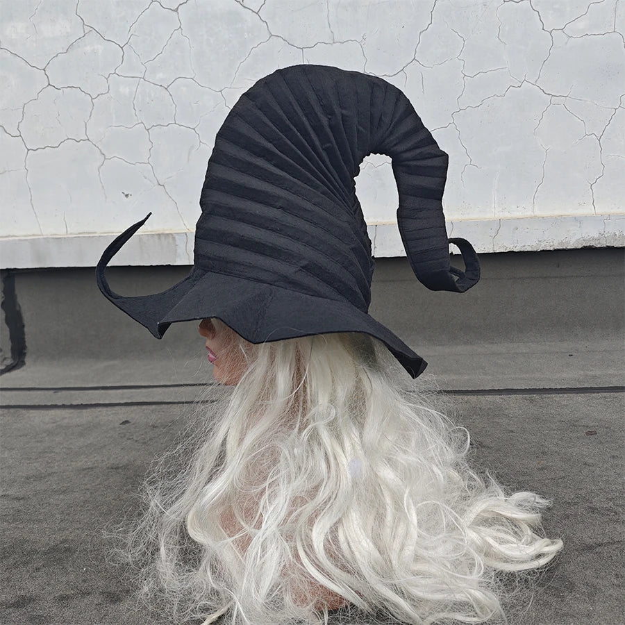 Classic Black Witch Hat – Halloween Costume Accessory