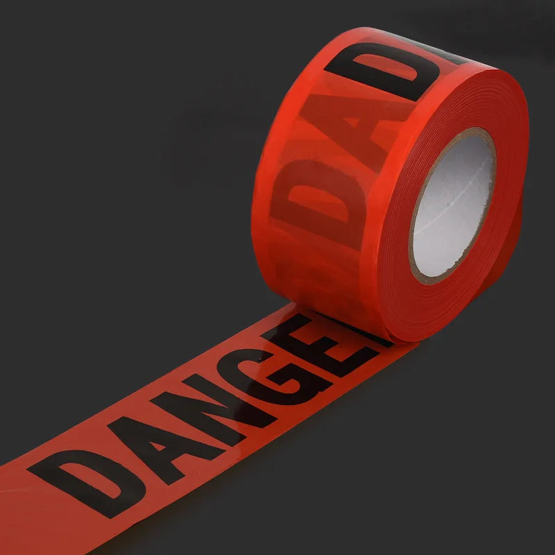 Halloween Warning Tape – Yellow “Danger” Barrier for Haunted House & Yard Decor
