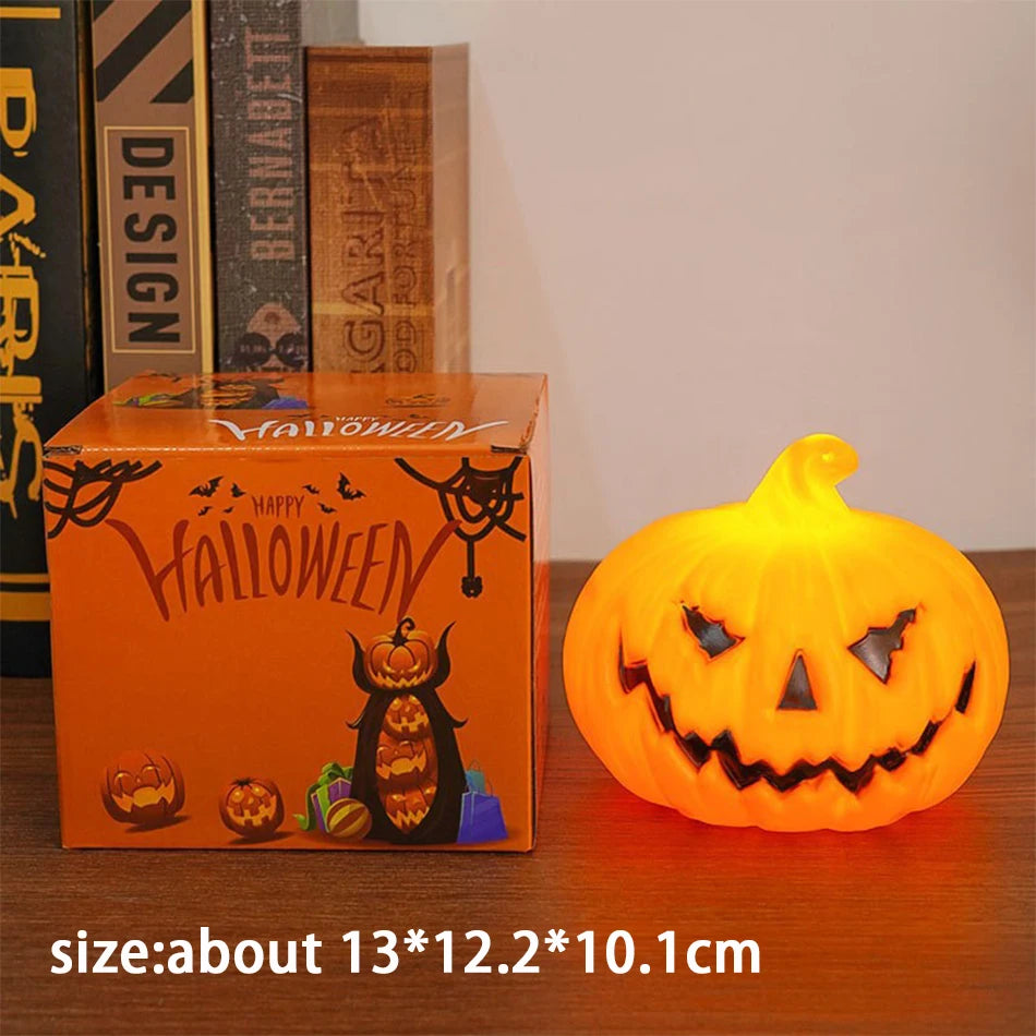 Halloween Pumpkin Lantern – Skull & Ghost Face Atmosphere Light