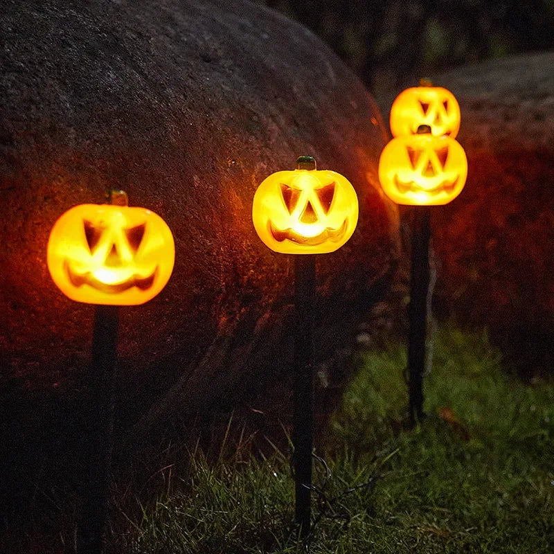 5pcs Solar Pumpkin Lights – Halloween Outdoor Garden & Party Decor
