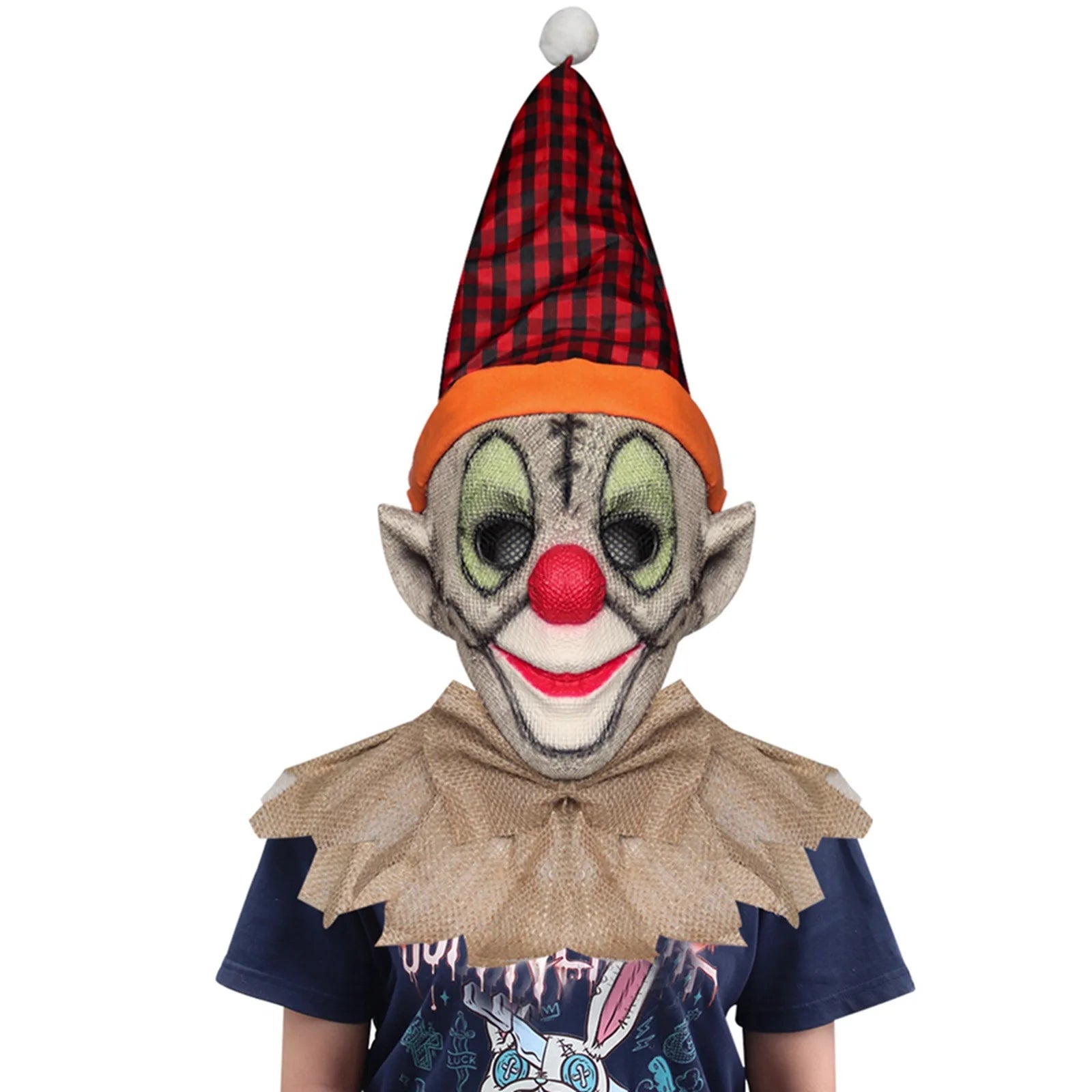 Halloween Scarecrow Mask – Creepy Burlap Cosplay Headgear