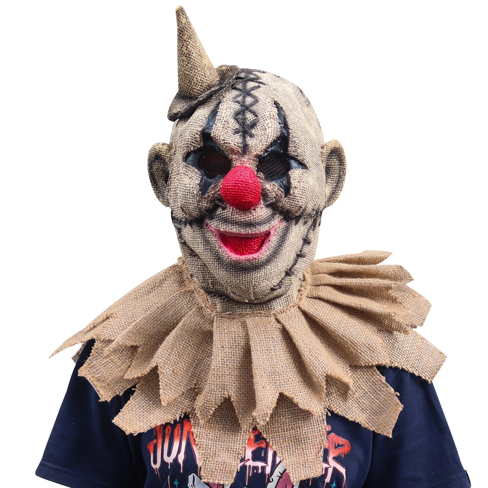 Halloween Scarecrow Mask – Creepy Burlap Cosplay Headgear