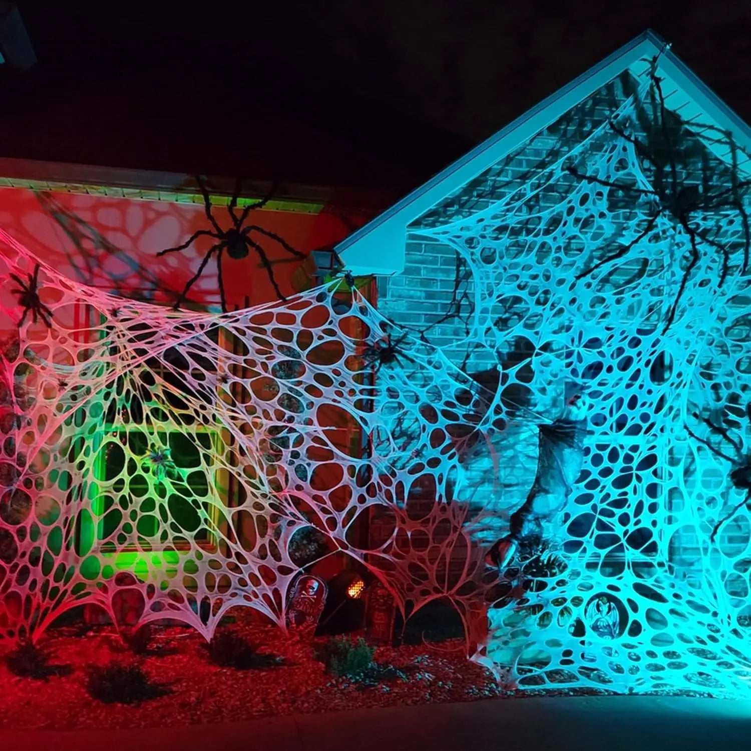 Giant Stretchy Spider Web – Halloween Outdoor Decor
