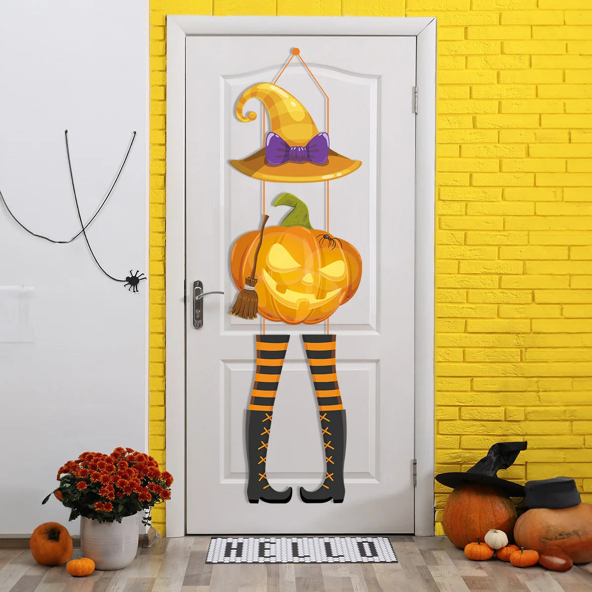 Halloween Hanging Ornaments – Skull, Pumpkin & Ghost Decor