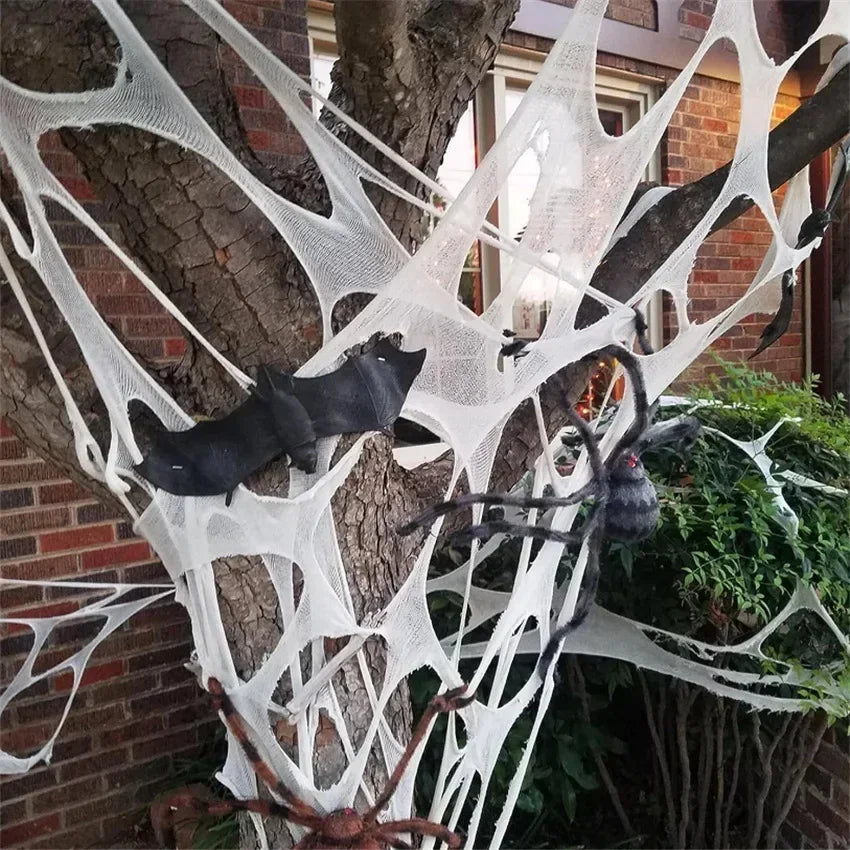 Giant Stretchy Spider Web – Halloween Outdoor Decor