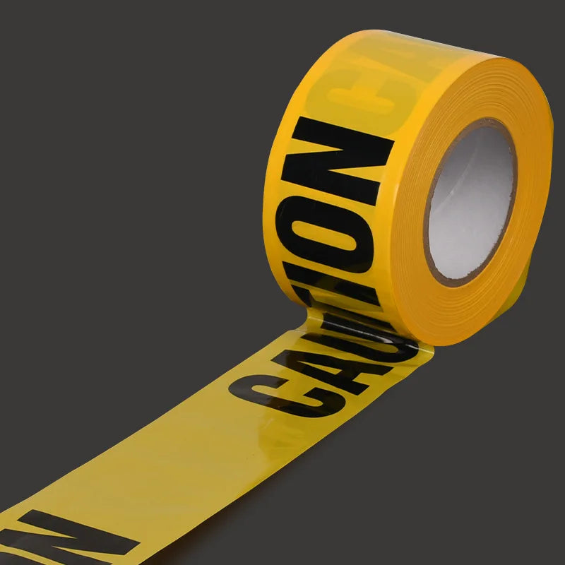 Halloween Warning Tape – Yellow “Danger” Barrier for Haunted House & Yard Decor