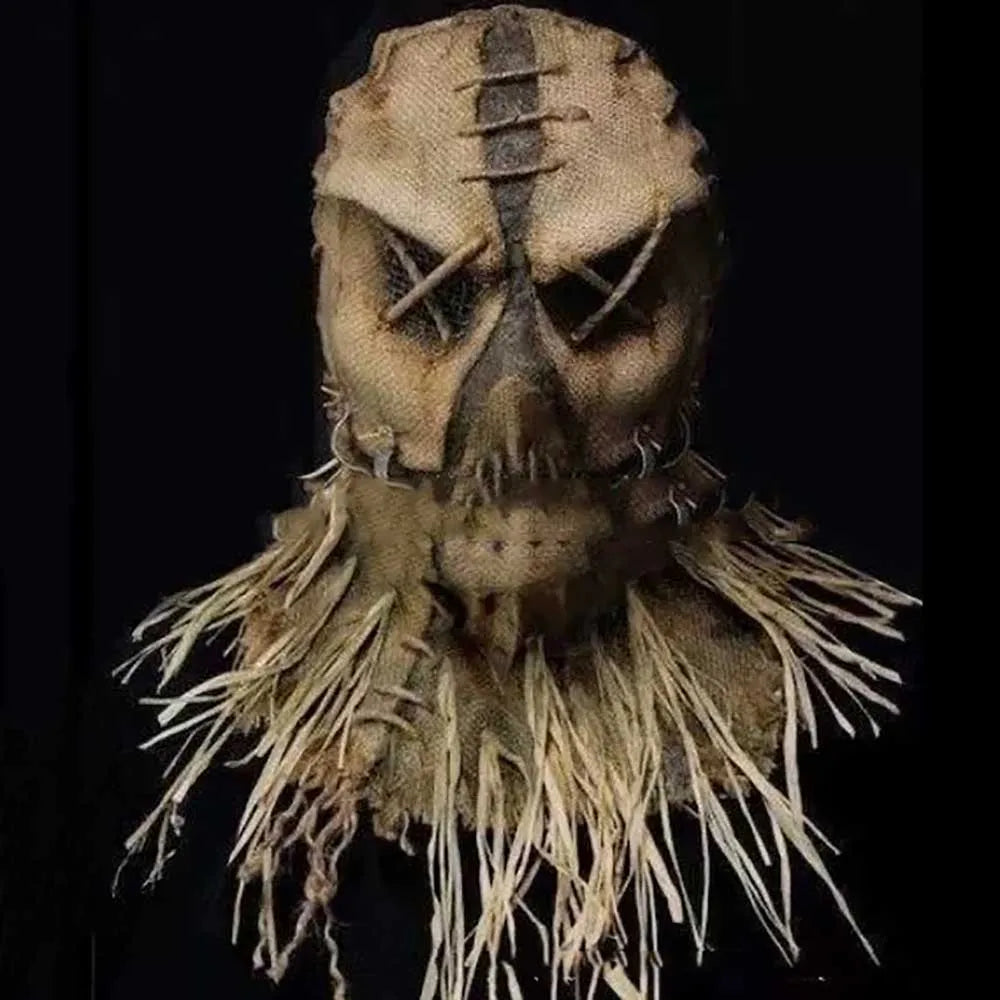 Halloween Scarecrow Mask – Creepy Burlap Cosplay Headgear