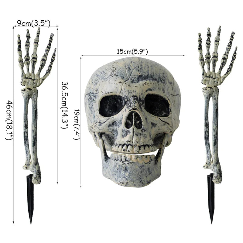 Halloween Hanging Ornaments – Skull, Pumpkin & Ghost Decor