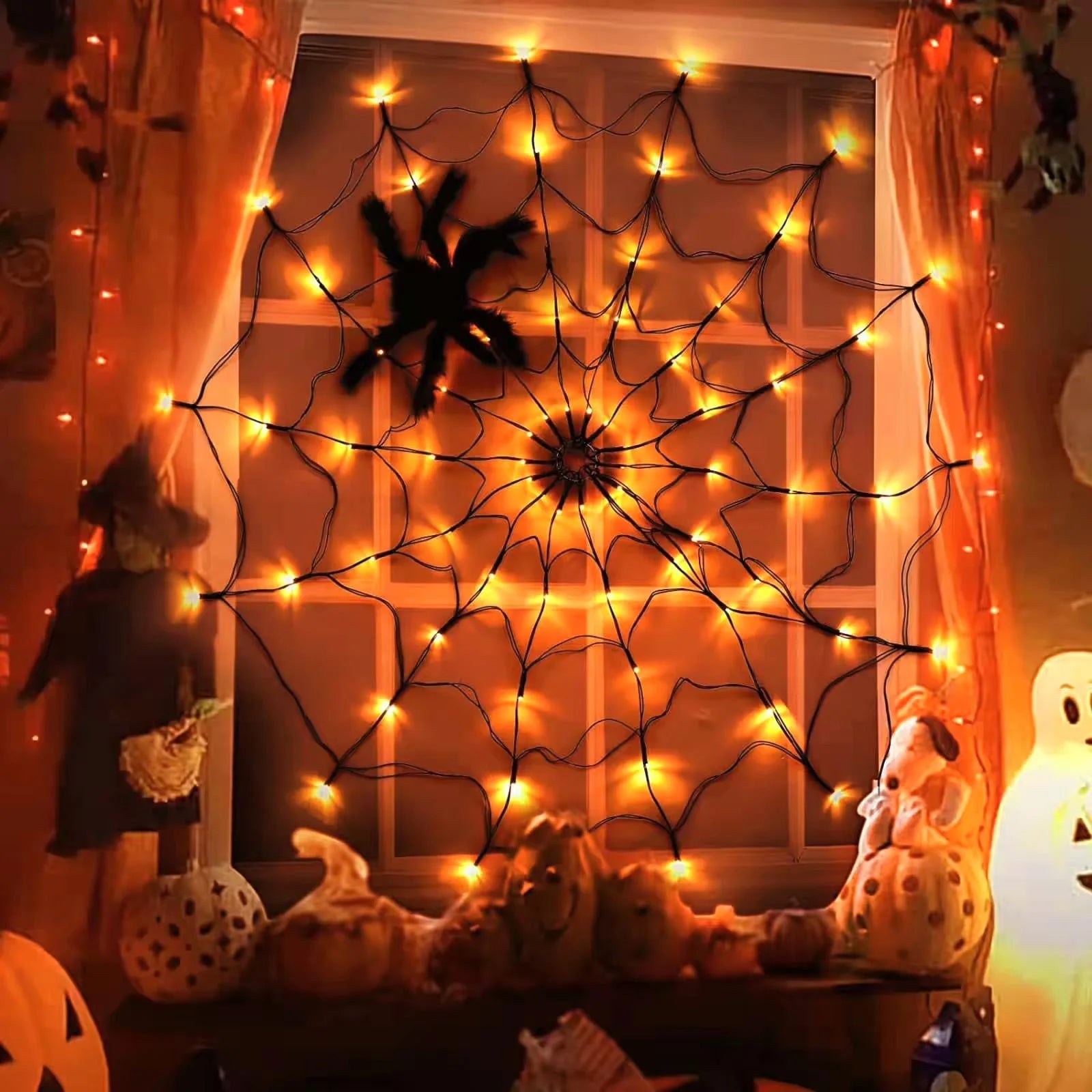 Halloween Hanging Ornaments – Skull, Pumpkin & Ghost Decor
