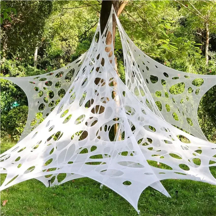 Giant Stretchy Spider Web – Halloween Outdoor Decor
